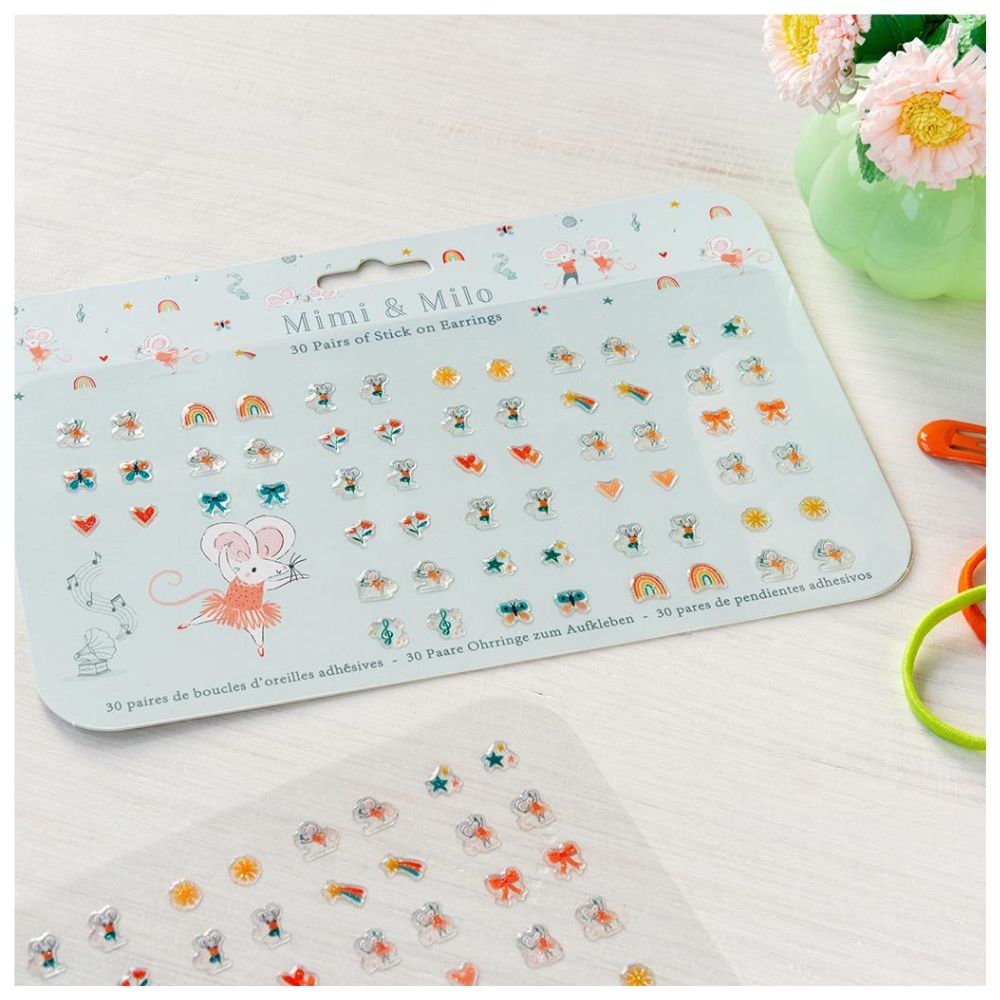 Rex London Mimi & Milo Stick On Earrings