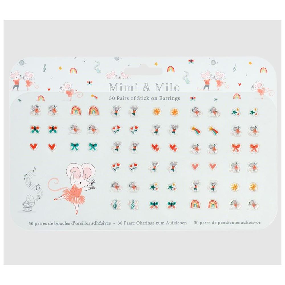 Rex London Mimi & Milo Stick On Earrings