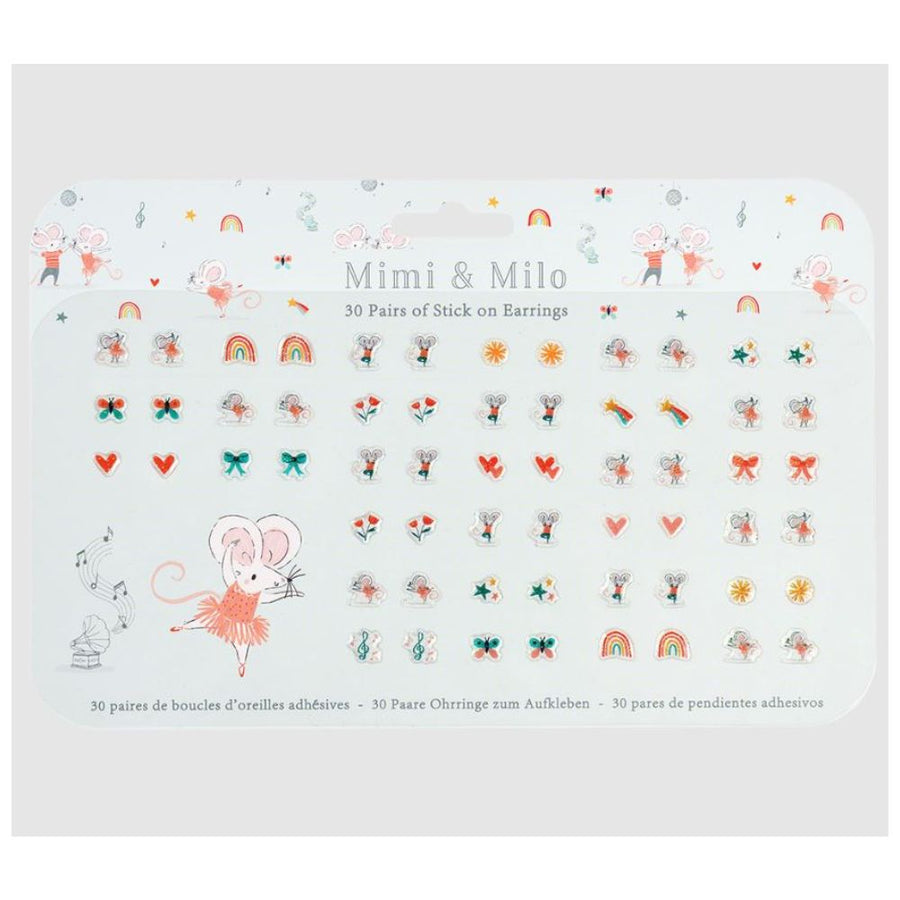 Rex London Mimi & Milo Stick On Earrings