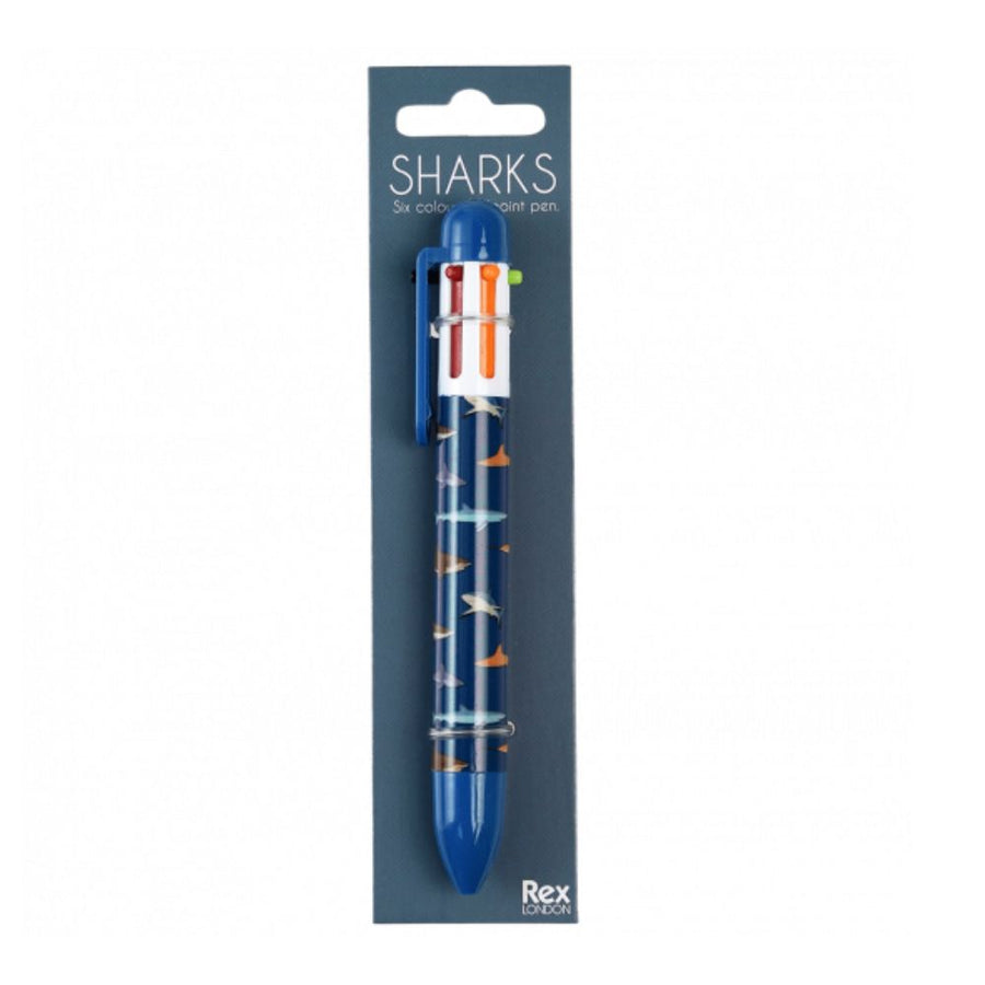 Rex London six colour shark pen