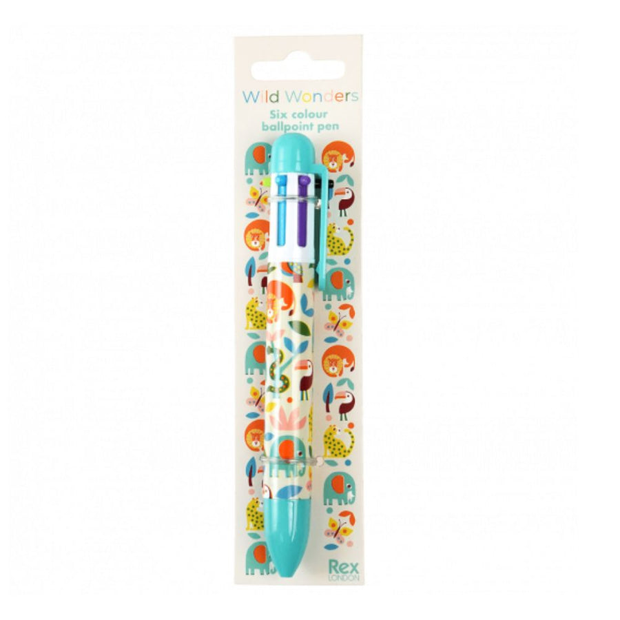 Rex London wild wonders six colour pen
