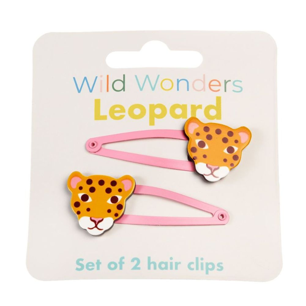 Rex London Wild Wonders Leopard Hairclips