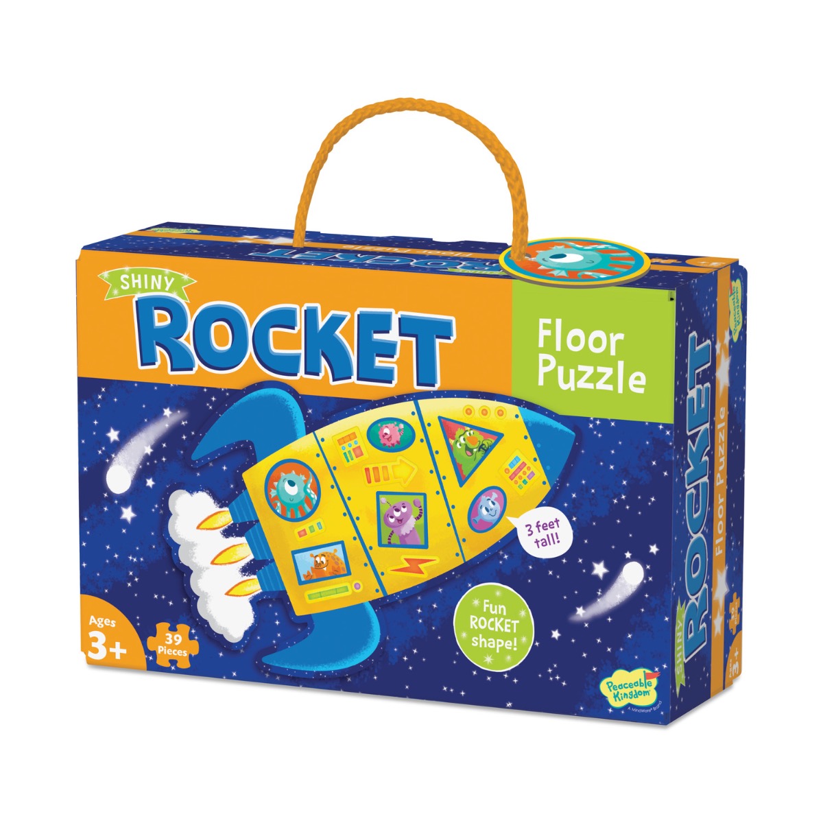 Peaceable Kingdom Shiny Rocket Floor Puzzle | Jigsaw Puzzles ...
