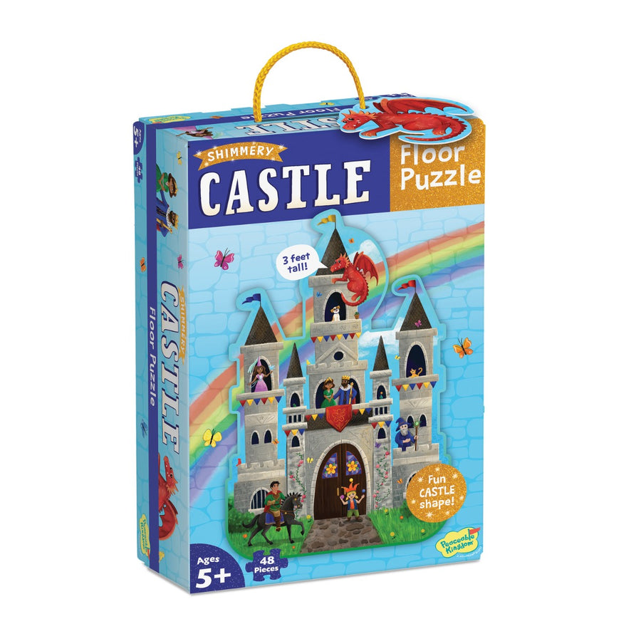 Peaceable Kingdom Shimmery Castle Floor Puzzle