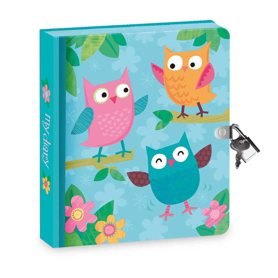 Peaceable Kingdom Owl Lock and Key Diary