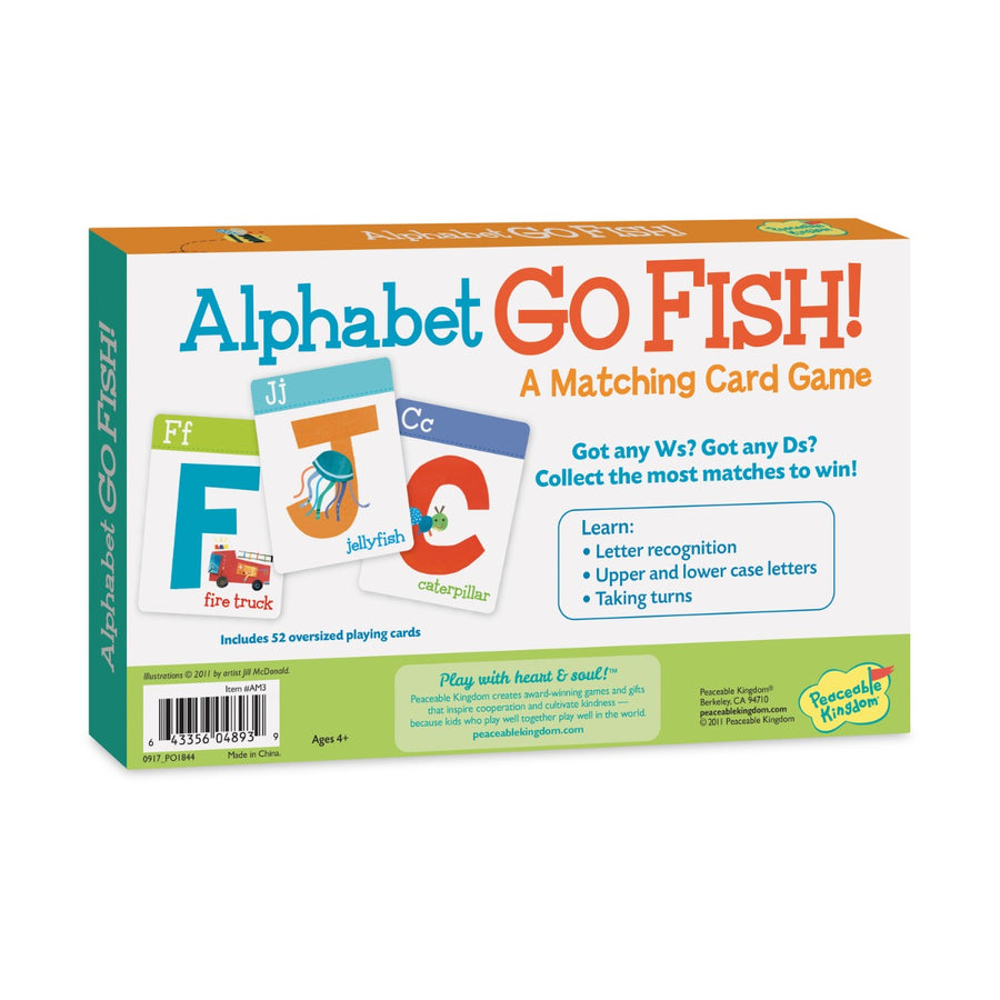 Peaceable Kingdom Alphabet Go Fish