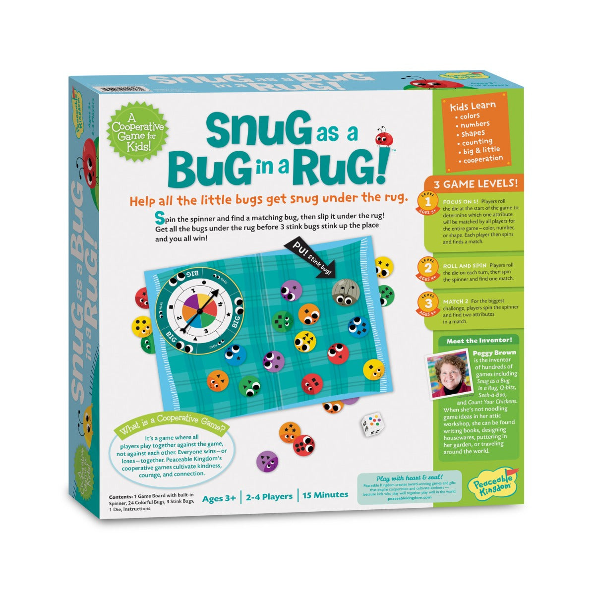 Snug as a Bug in a Rug - Peaceable Kingdom Cooperative Game