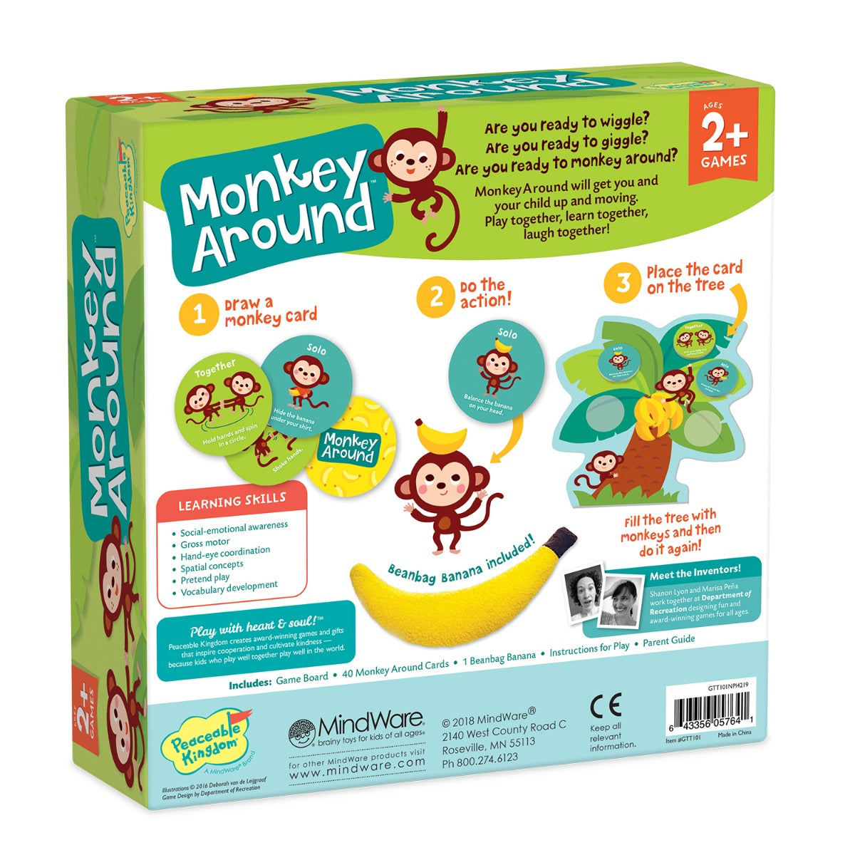 Monkey Around - Peaceable Kingdom First Game for Toddlers