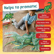 Peaceable Kingdom Shiny Dinosaur Floor Puzzle