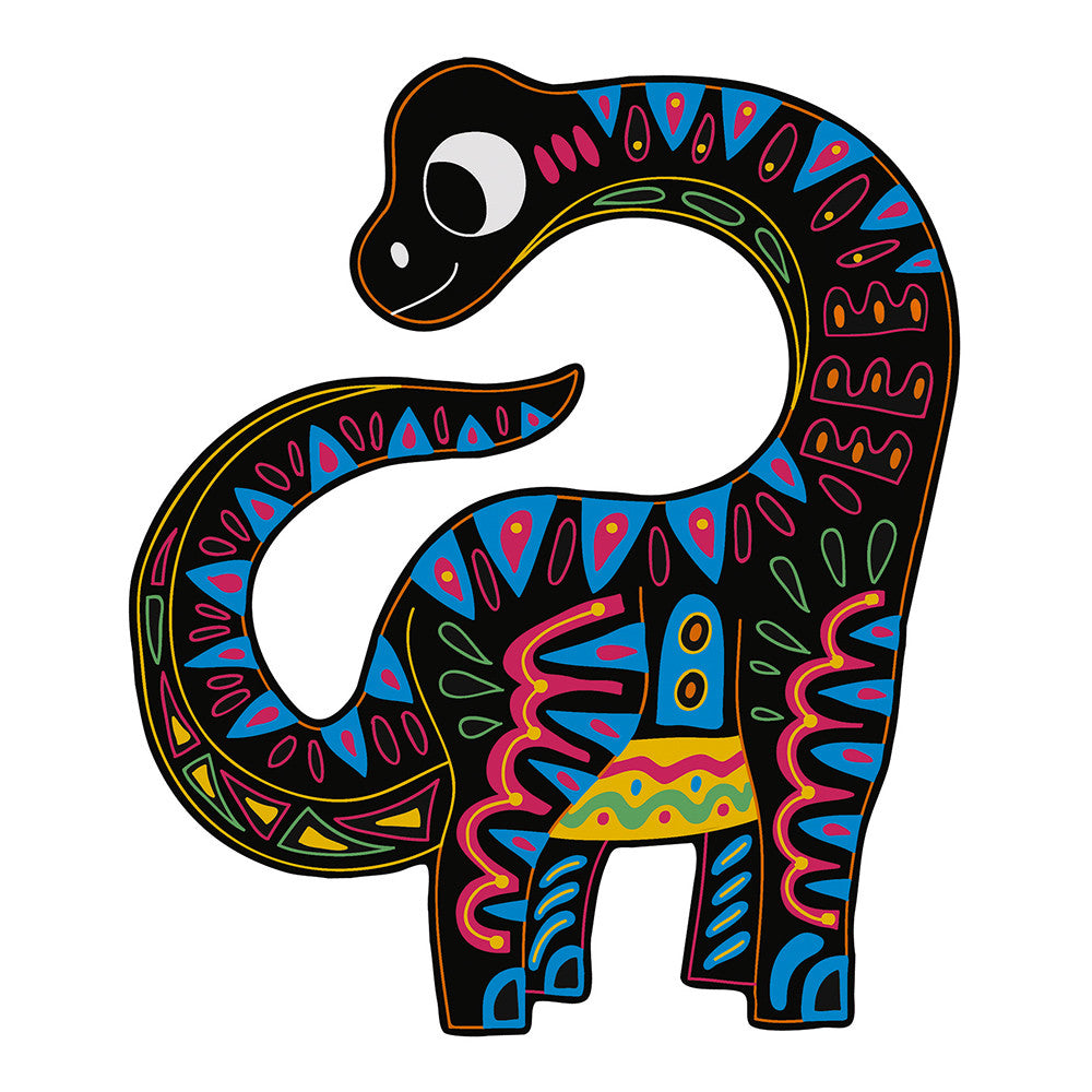 Janod Scratch Art - Dinosaur Cut Outs