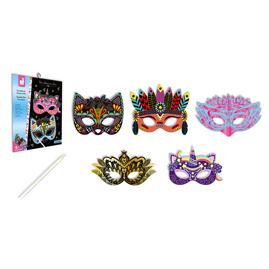 Janod Scratch Art - Party Masks