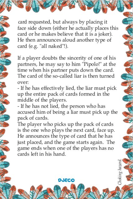 Djeco Card Games - Pipolo
