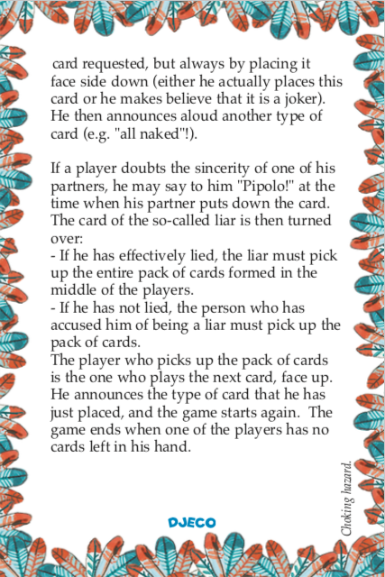 Pipolo card games