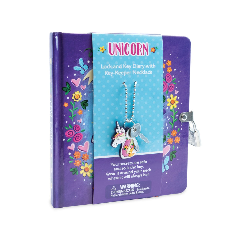 Peaceable Kingdom Unicorn Diary and Necklace