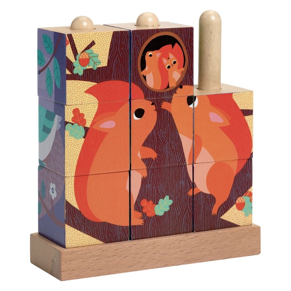 Djeco Puzz-Up Forest Wooden Block Puzzle